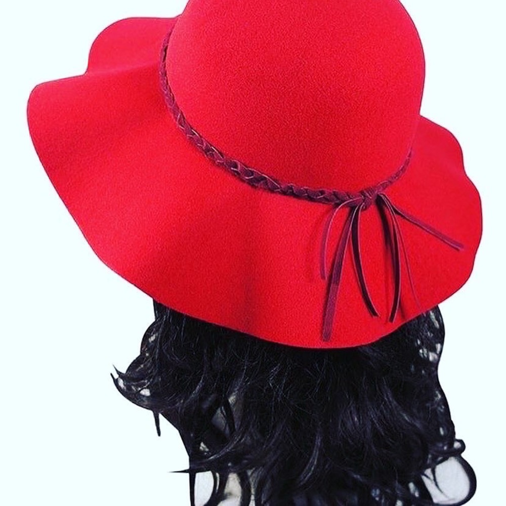 Red Ankle Boots & Matching Hat